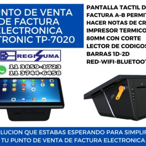 elitronic tp7020 factura electronica