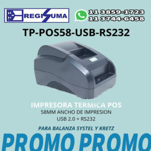 impresora comandera compaatible con kretz y systel serial